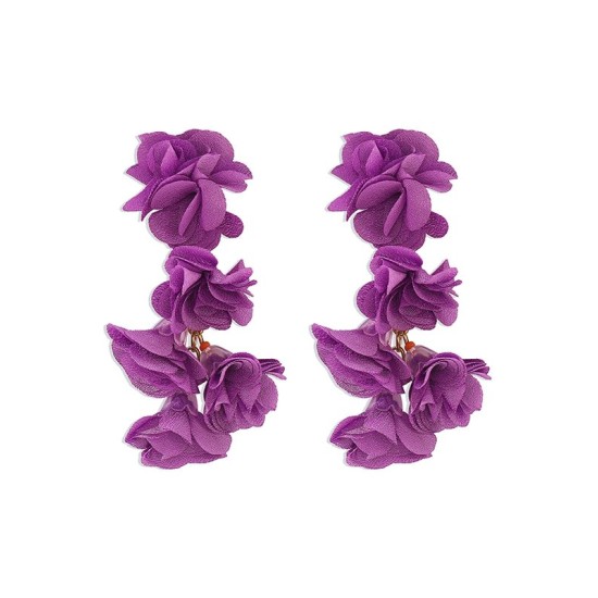 Flower Shape Earrings Accessories Drop Earrings