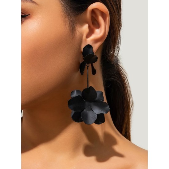 Flower Shape Earrings Accessories Drop Earrings