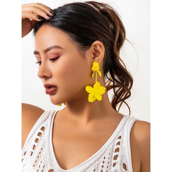 Flower Shape Earrings Accessories Drop Earrings