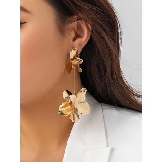 Flower Shape Earrings Accessories Drop Earrings