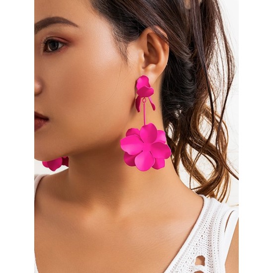 Flower Shape Earrings Accessories Drop Earrings