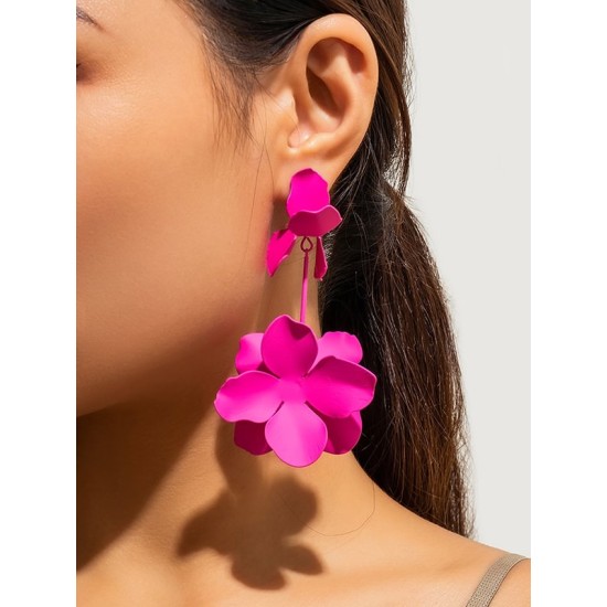 Flower Shape Earrings Accessories Drop Earrings