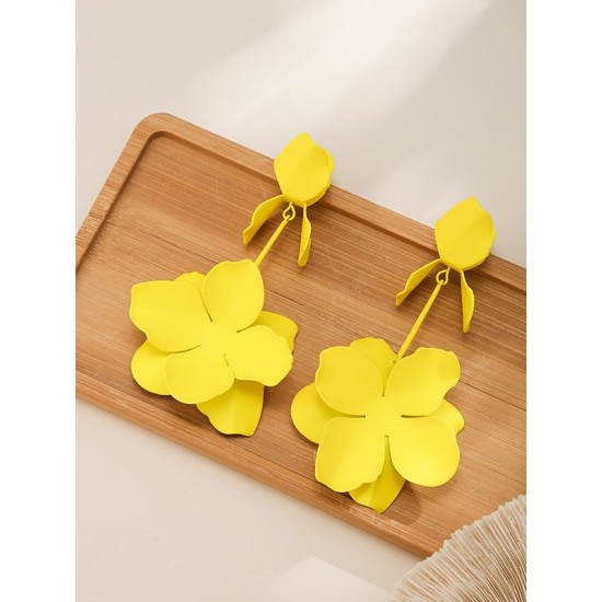 Flower Shape Earrings Accessories Drop Earrings