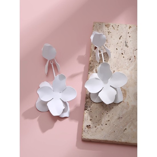 Flower Shape Earrings Accessories Drop Earrings