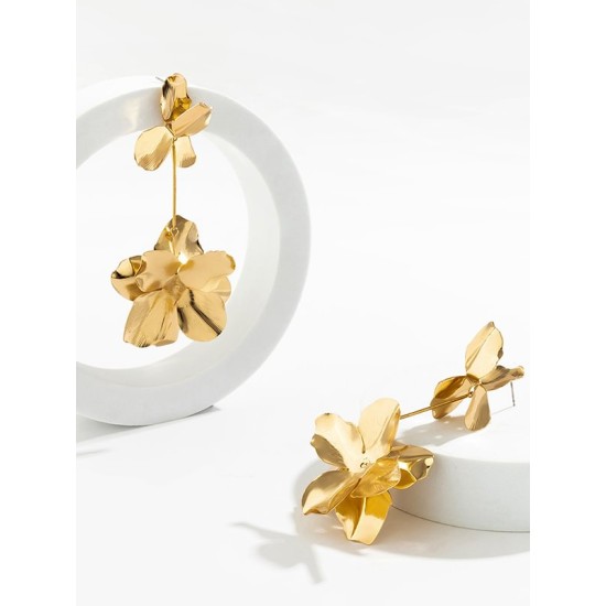 Flower Shape Earrings Accessories Drop Earrings