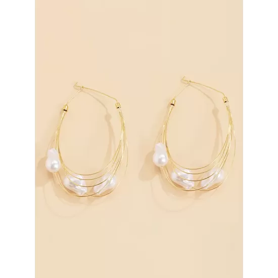 Normcore Tasseled Pearl Ear-Ring