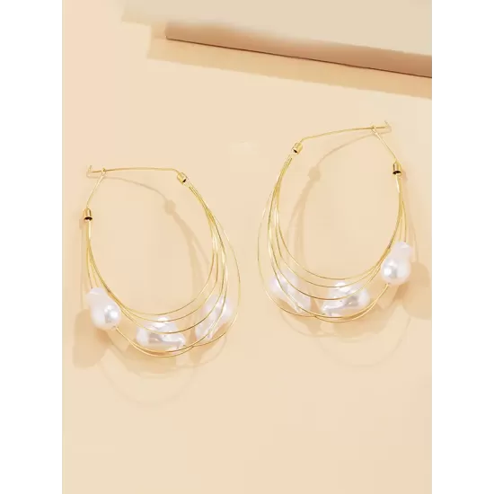 Normcore Tasseled Pearl Ear-Ring