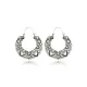 Vintage Alloy Hollow Flower Earrings