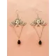 Halloween Pumpkin Skeleton Bat Earrings