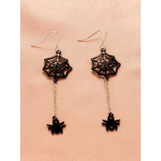 Halloween Pumpkin Skeleton Bat Earrings