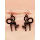 Halloween Pumpkin Skeleton Bat Earrings