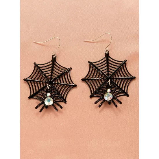 Halloween Pumpkin Skeleton Bat Earrings