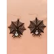 Halloween Pumpkin Skeleton Bat Earrings