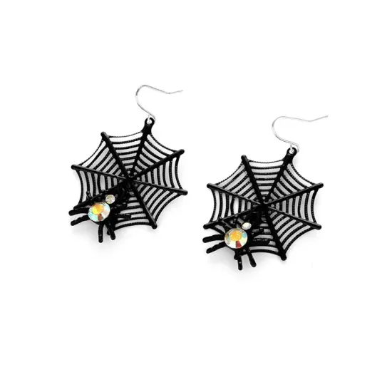 Halloween Pumpkin Skeleton Bat Earrings