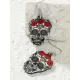 Halloween Pumpkin Spider Bat Earrings