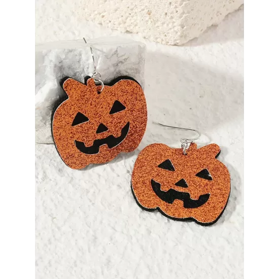 Halloween Pumpkin Spider Bat Earrings