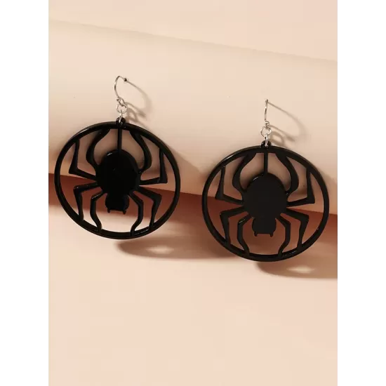 Halloween Pumpkin Spider Bat Earrings