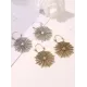 Vintage Openwork Spider Web Earrings