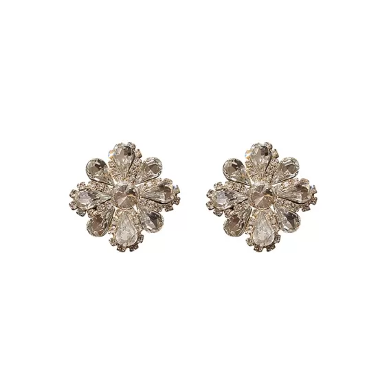 Urban Rhinestone Floral Earrings Accessories