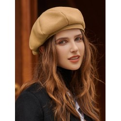 Vintage Adjustable Solid Color Beret