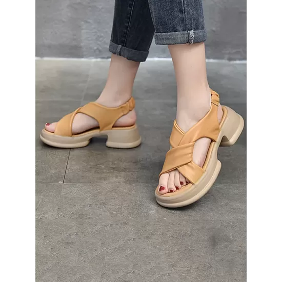 Open Toe Sandals Platform Shoes