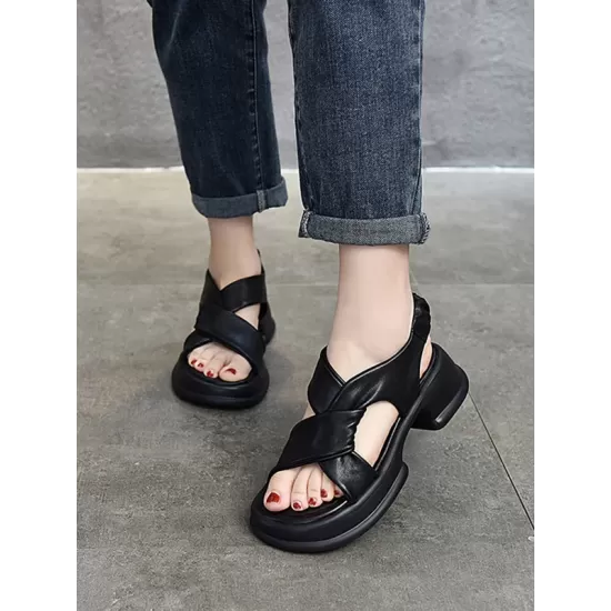 Open Toe Sandals Platform Shoes