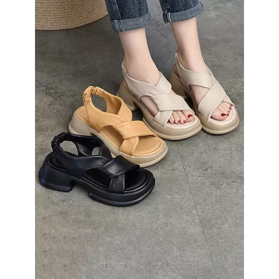 Open Toe Sandals Platform Shoes