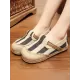 Striped Flat Shoes Casual Canvas Shoes