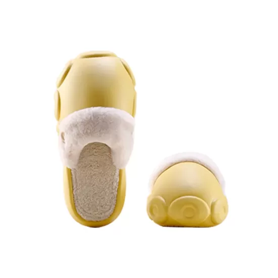 Warm Removable Washable Waterproof Thick-Soled Cotton Slippers