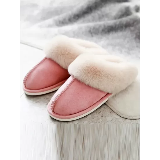 Indoor Warm Faux Fur Non-Slip Keep Warm Slippers