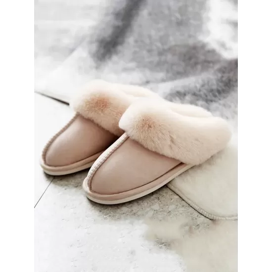 Indoor Warm Faux Fur Non-Slip Keep Warm Slippers