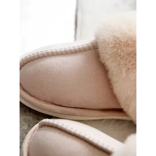 Indoor Warm Faux Fur Non-Slip Keep Warm Slippers