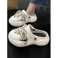 Hollow Round-Toe Slider Sandals Crocs