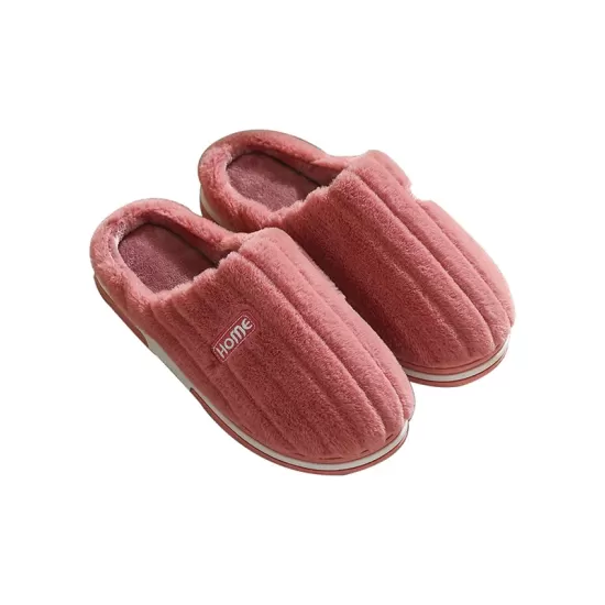 Indoor Warm Non-Slip Solid Color Slippers