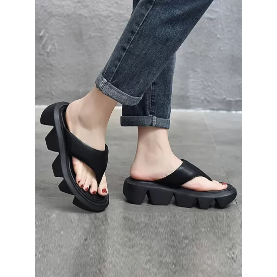 Split-Joint Wedges & Flatform Shoes Slippers