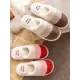 Indoor Non-Slip Keep Warm Striped Slippers