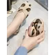 Breathable Contrast Color Leopard Flat Shoes