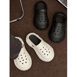 Hollow Round-Toe Slider Sandals Crocs