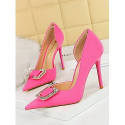 Pointed-Toe Shallow Cut Scarpin Salto Pumps