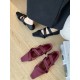 Solid Color Square-Toe Flat Shoes