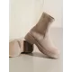 Round-Toe Split-Joint Boots