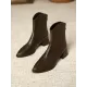 Pointed-Toe Split-Joint Zipper Chelsea Boots Boots