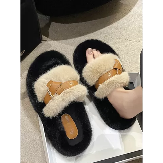 Open Toe Split-Joint Slippers Platform Shoes