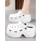 Hollow Sandals Crocs Slippers Platform Shoes