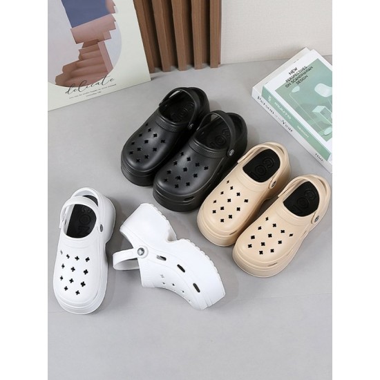 Hollow Sandals Crocs Slippers Platform Shoes