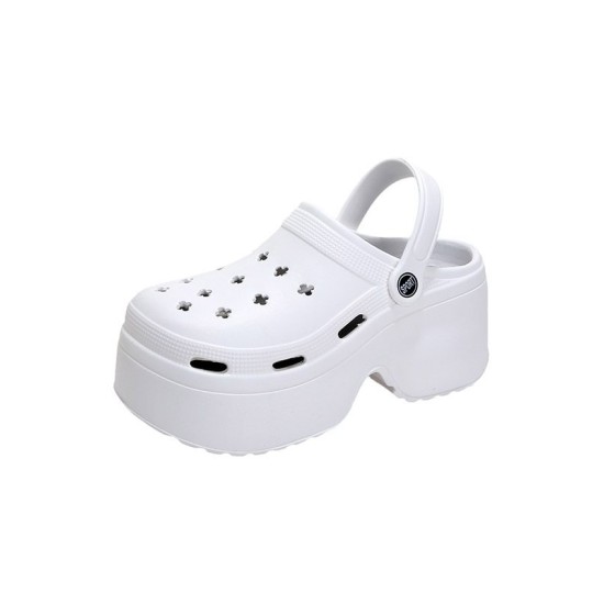 Hollow Sandals Crocs Slippers Platform Shoes