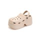 Hollow Sandals Crocs Slippers Platform Shoes