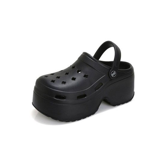 Hollow Sandals Crocs Slippers Platform Shoes