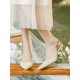 Chains Pointed-Toe Split-Joint Sling Shoes Sandals