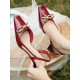 Split-Joint Square-Toe Sling Shoes Sandals